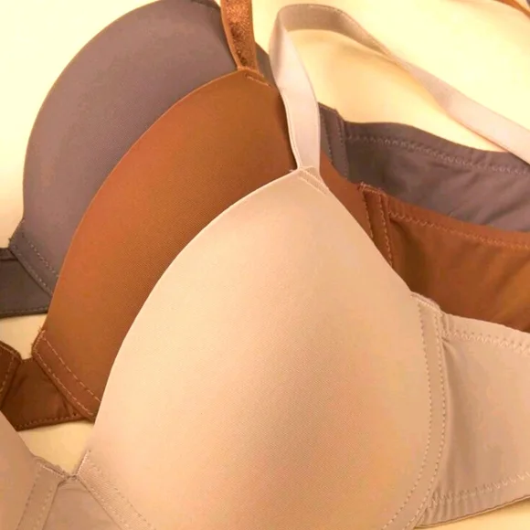 Women's 5 Pack Bras - Black, White, Brown, Tan, Beige - Picture 4 of 6